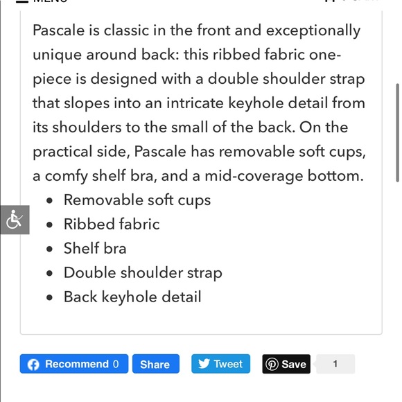 Rio pascal- one piece swimsuit - dusty pink - Picture 2 of 5